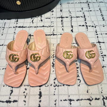 GG Thong Sandals 55 Light Pink Calkskin