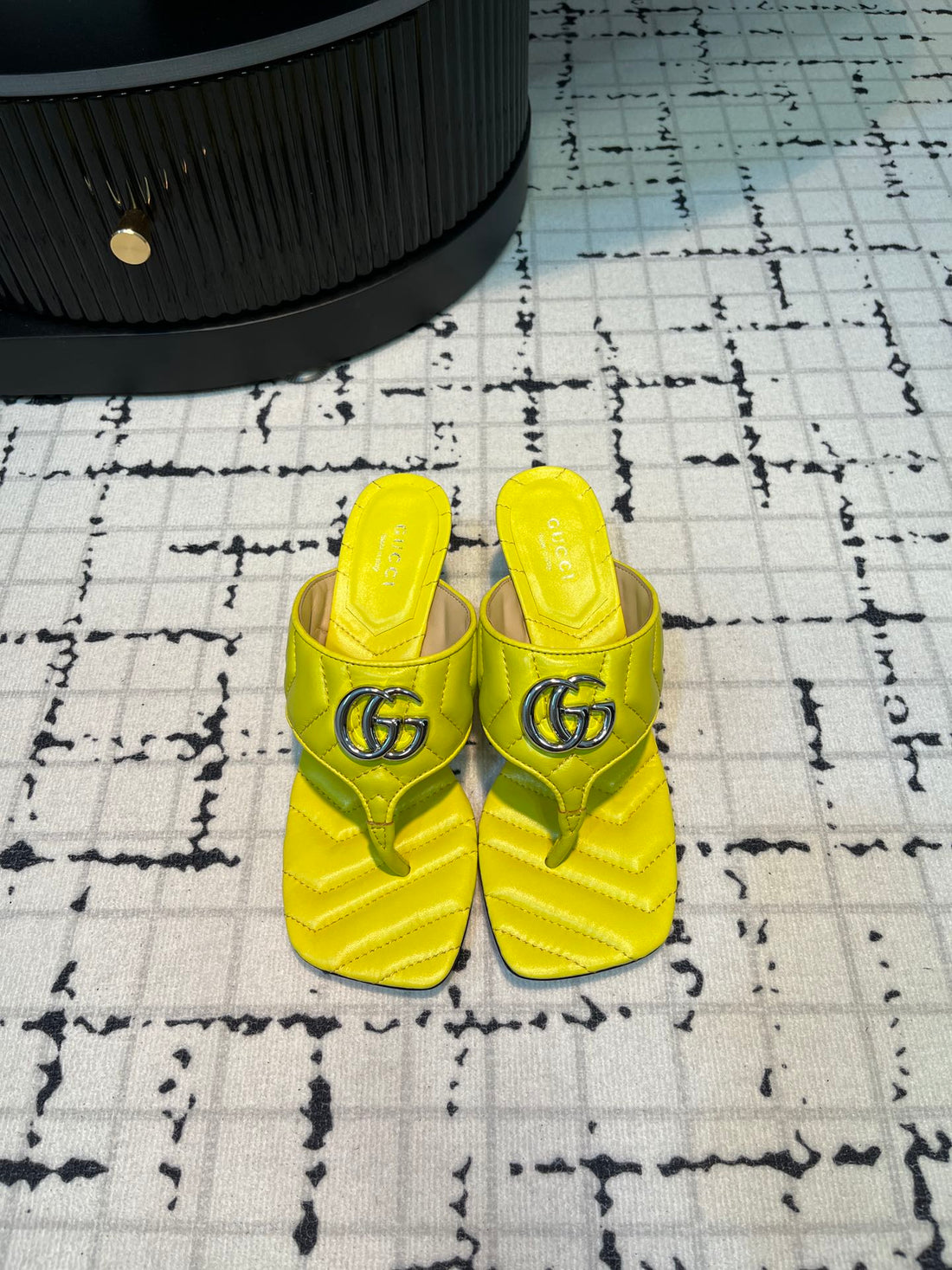 GG Thong Sandals 55 Lemon Calkskin