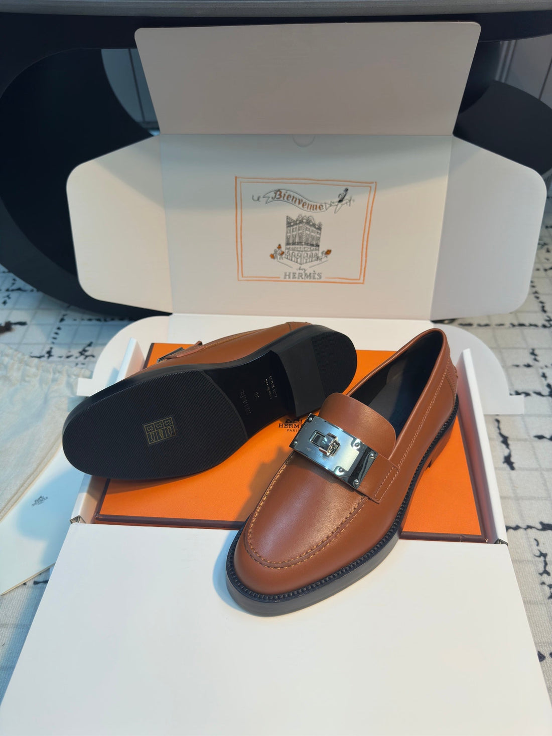 Hm Hot Loafer 30MM Brown Cowhide 970667