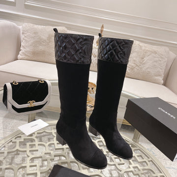 CC High Boots 35MM In Black Nubuck And Cowhide 943255