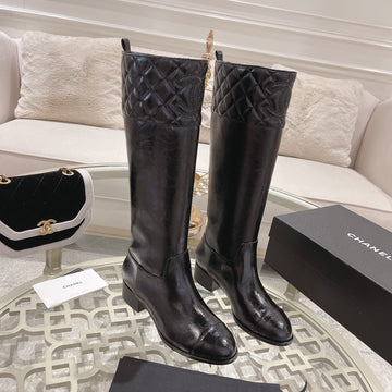 CC High Boots 35MM In Black Glossy Cowhide 943257