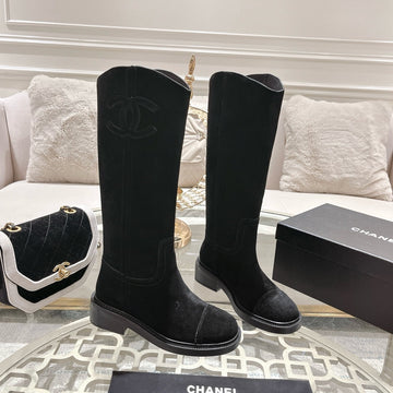 CC High Boots 40MM Black Suede