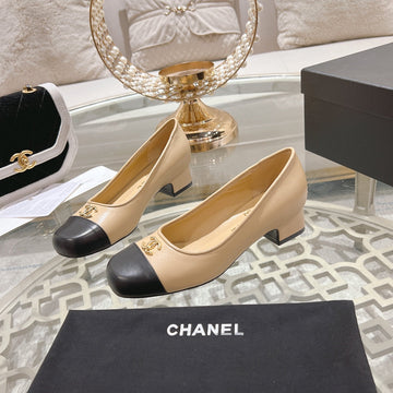 CC High Heels 35MM In Dark Beige Mix Black Lambskin 943281