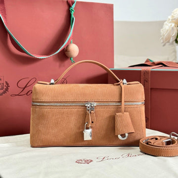 Lp Extra Pouch L23 Brown Ripple Leather 282146