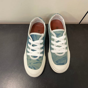 Lp Classic Biscuit Sneaker Sapphire Calfskin