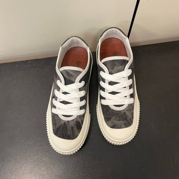 Lp Classic Biscuit Sneaker Charcoal Calfskin