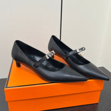 Hm 25C Kiara 40 Pump Black Calfskin 210284
