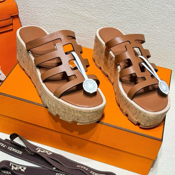 Isabella Sandal Caramel Calfskin