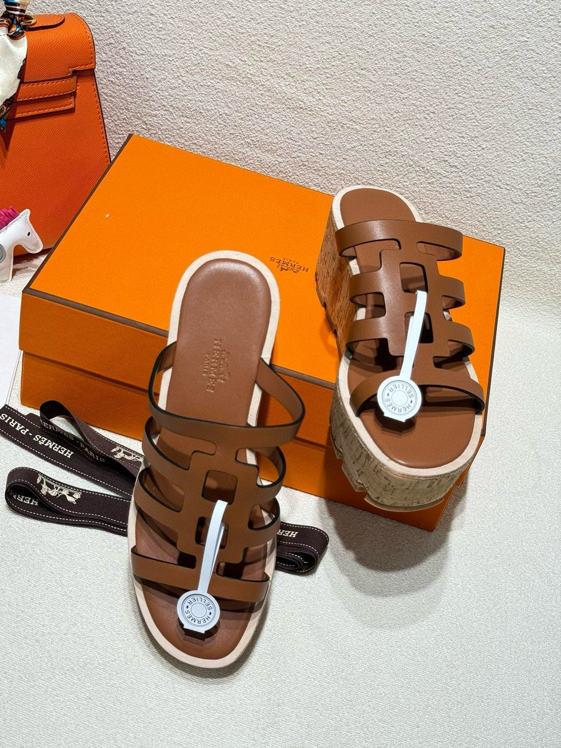 Isabella Sandal Caramel Calfskin