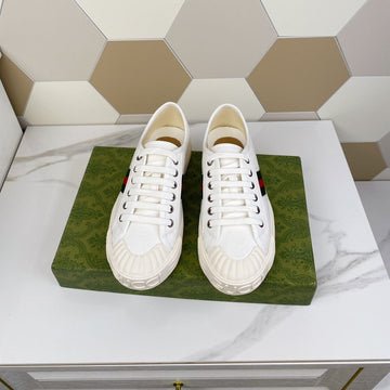 GG Julio Sneaker With Web White Canvas