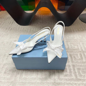 Pra 2026S Slingback 70 White Sheepskin 663435