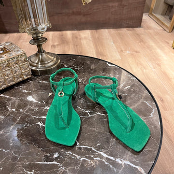 Lp Mindil Sandal Teal Blue Suede