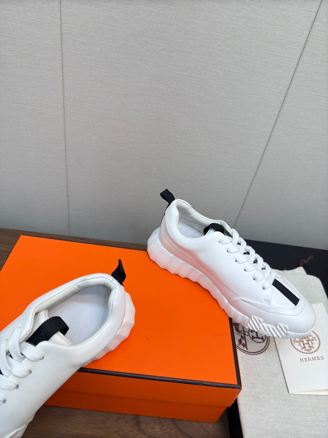 Hm Bouncing Sneaker White Mix Black Calfskin 213523