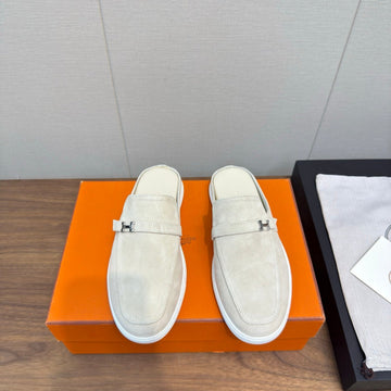 Hm 25S Like Mule White Suede Rubber 465663