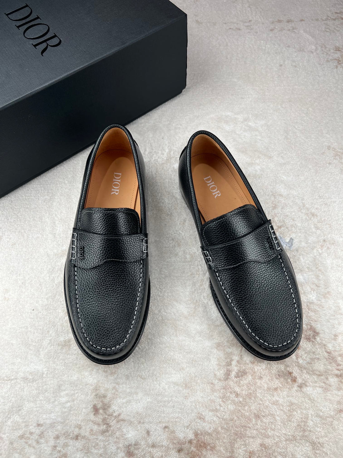 CD Granville Loafer Black Grained Calfskin