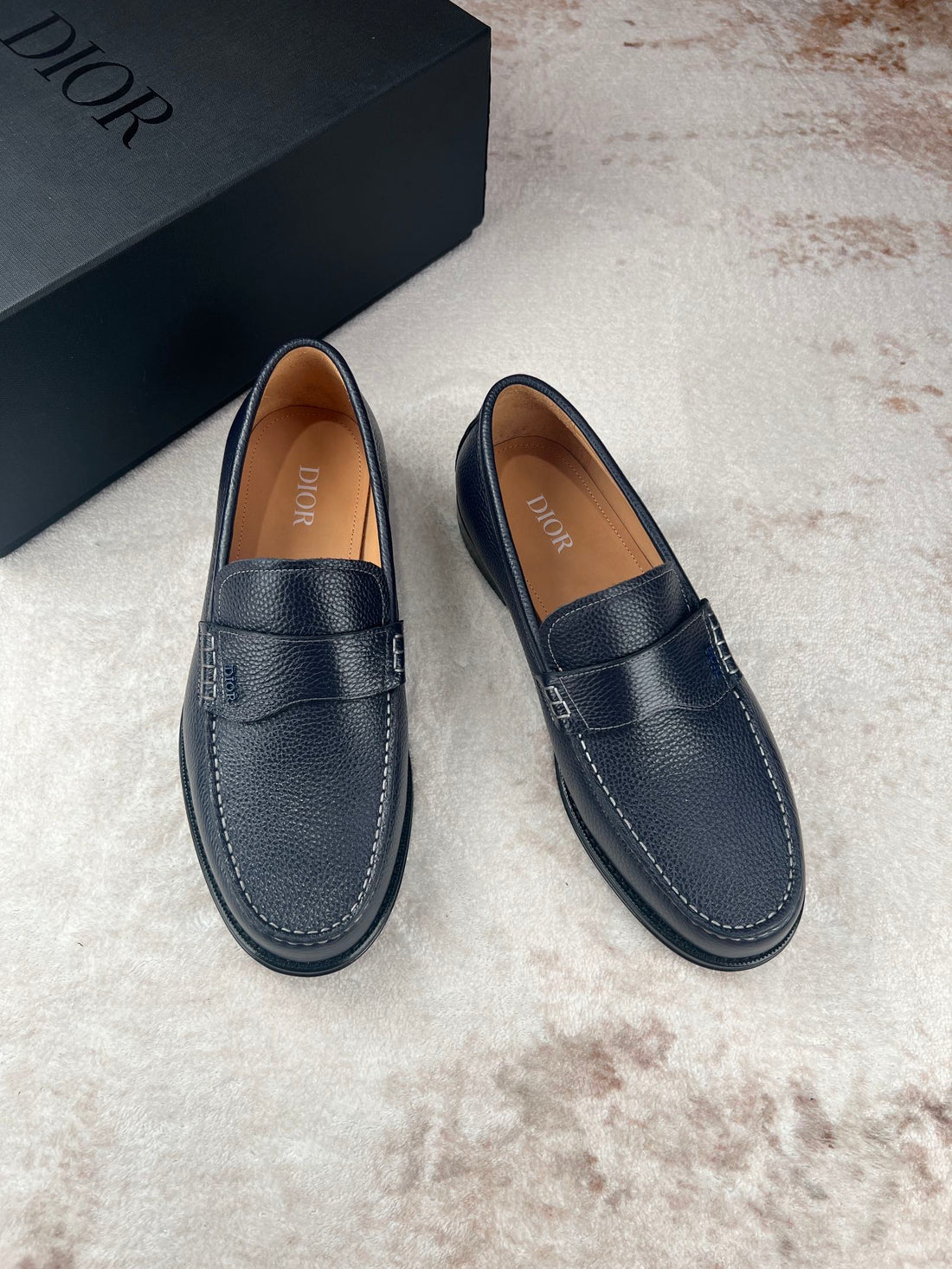 CD Granville Loafer Navy Grained Calfskin