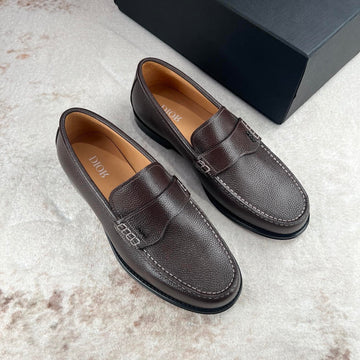 CD Granville Loafer Chocolate Grained Calfskin