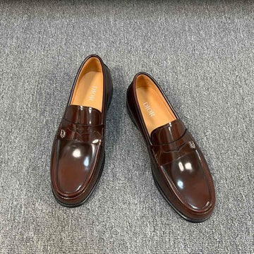 CD Granville Edge Beads Loafer Syrup Calfskin