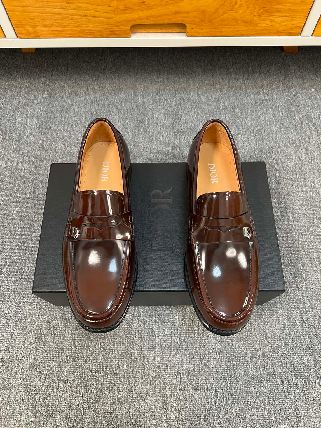 CD Granville Edge Beads Loafer Syrup Calfskin