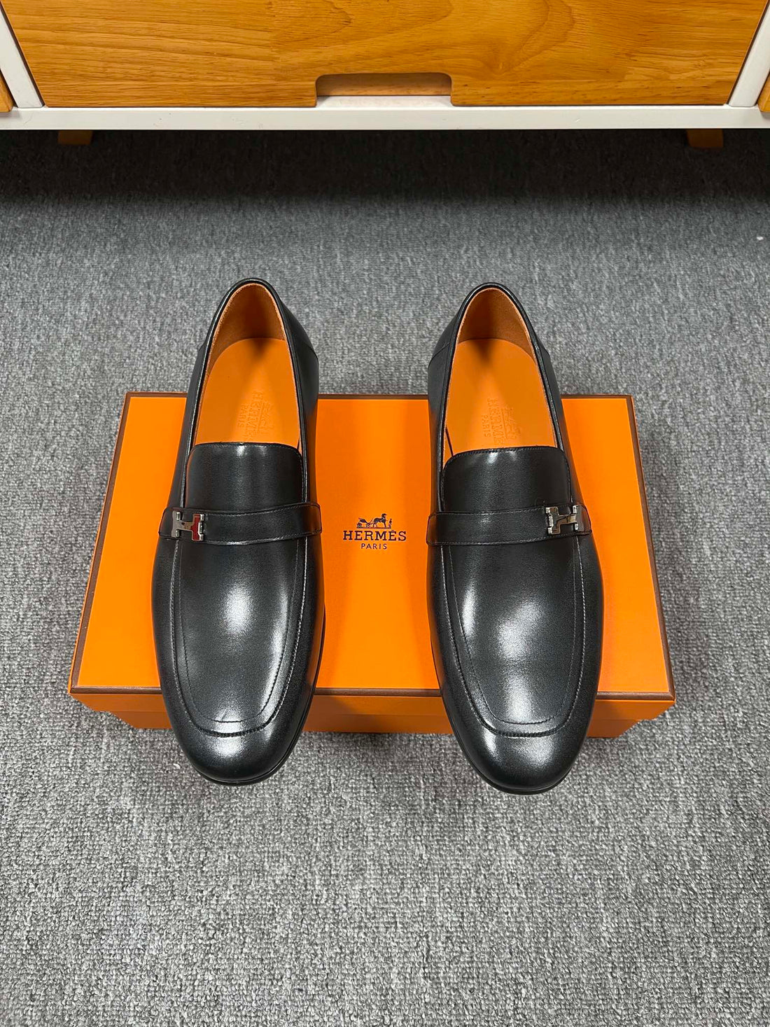 Hm Giovanni Loafer Black Lambskin