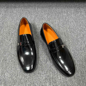 Hm Giovanni Loafer Glossy Black Lambskin