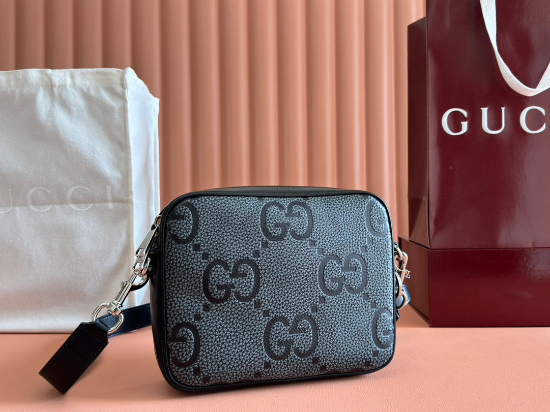 Gucci Waistbag Grey Mix Black Leather 248428