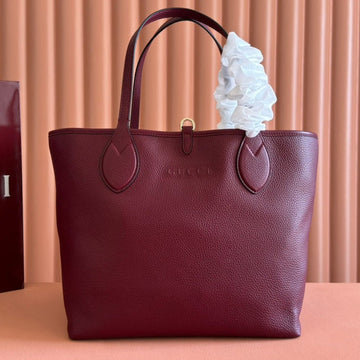 Gucci Totissima 30CM Tote Bag Rosso Ancora Red Calfskin 248125