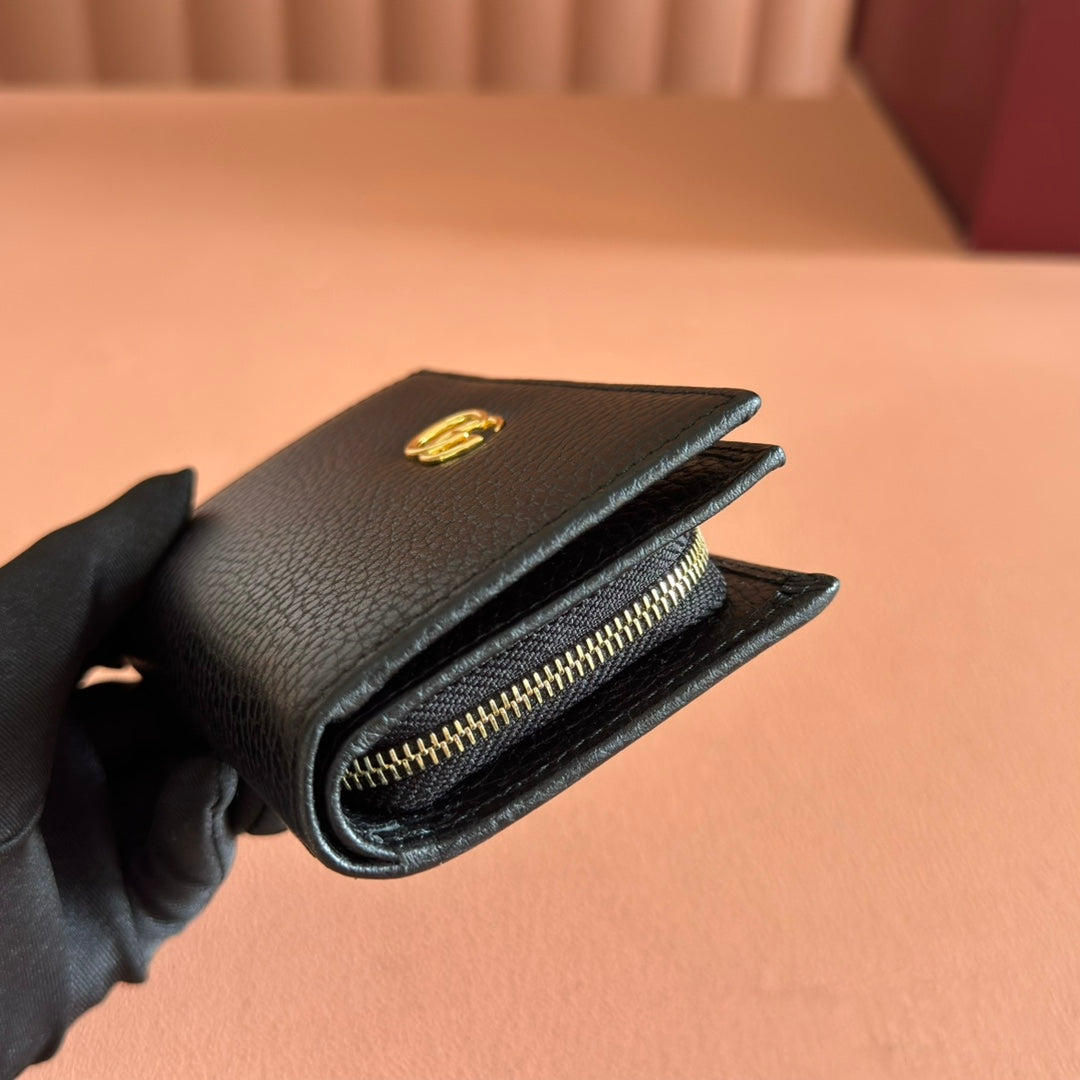 Gucci Marmont Wallet Black Leather 255302