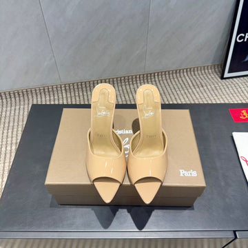 Cl Miss Z 100 Mule Beige Patent Leather 539722