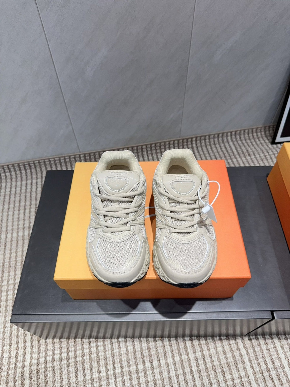 CD B35 Nxxt Sneaker Light Taupe Rubber Mesh 614259