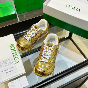 Bv 26S Orbit Flash Sneaker Gold Metallic Leather 735930