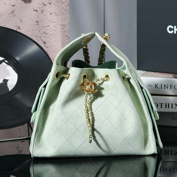 CC 25C Hobo Bag 30CM Light Green Suede
