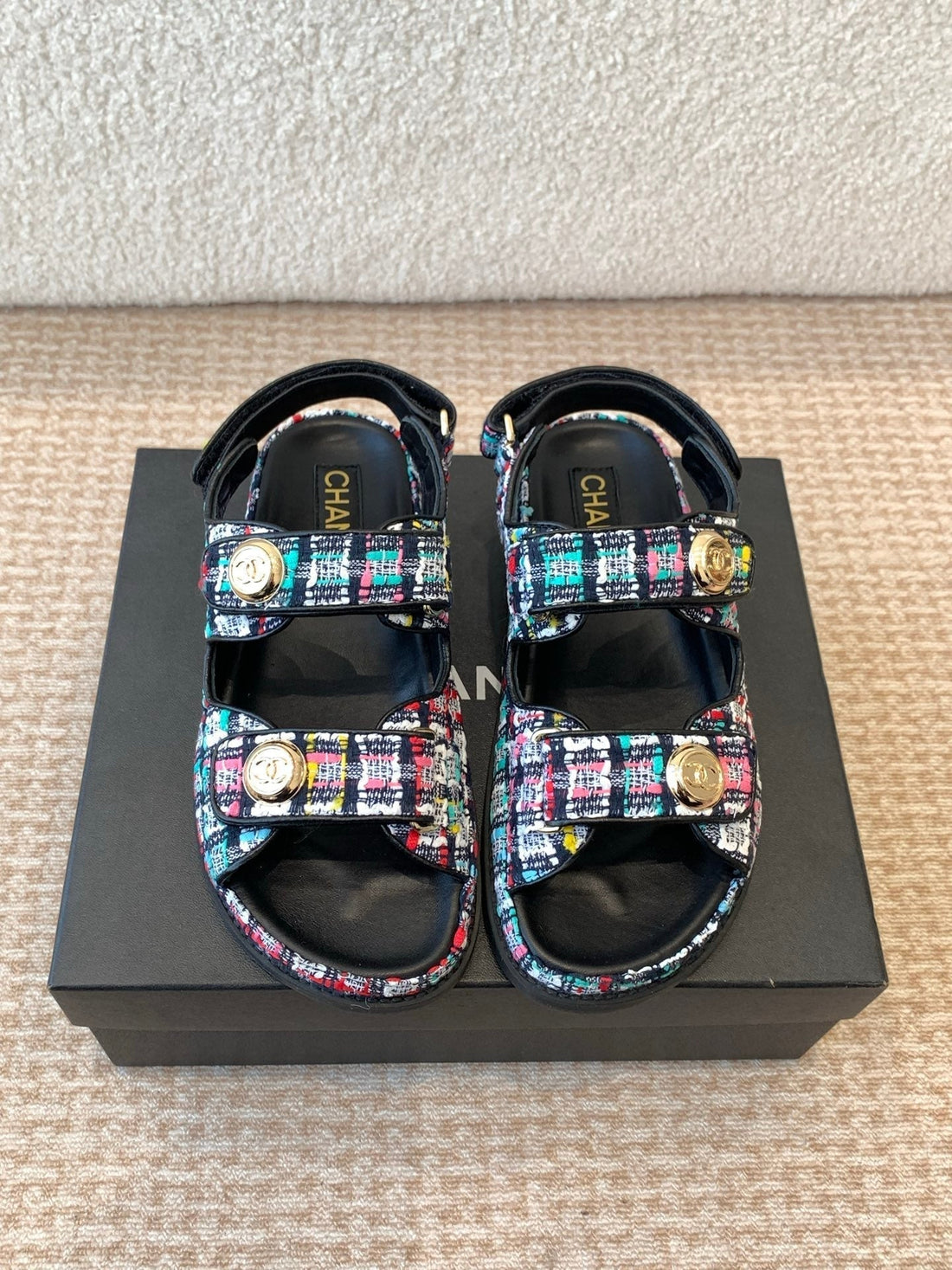Dad Sandal In Colorful Fabric