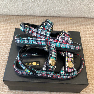 Dad Sandal In Colorful Fabric