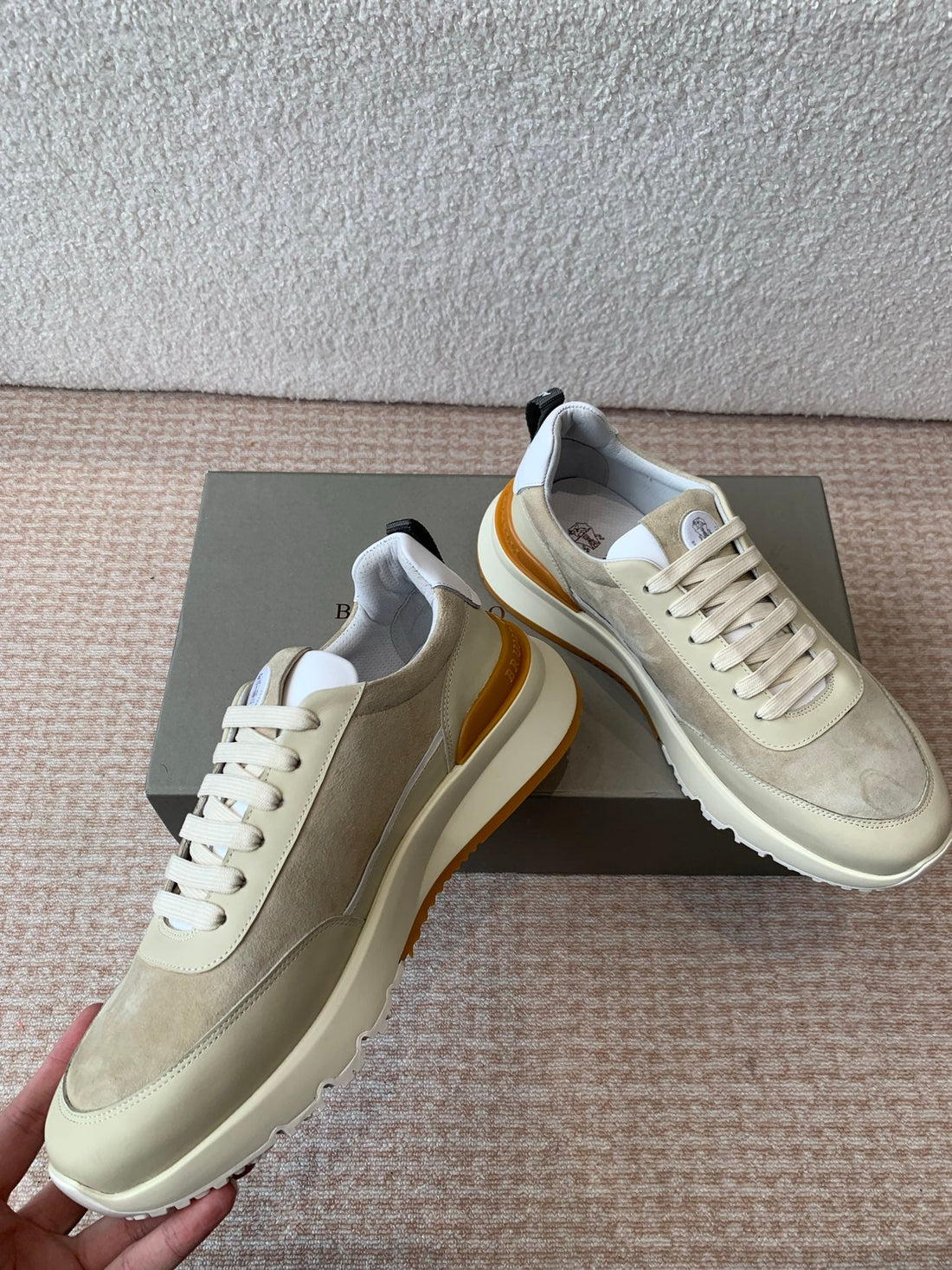 Cl 25C Brunello Cucinelli Beige Sneaker Suede 298885