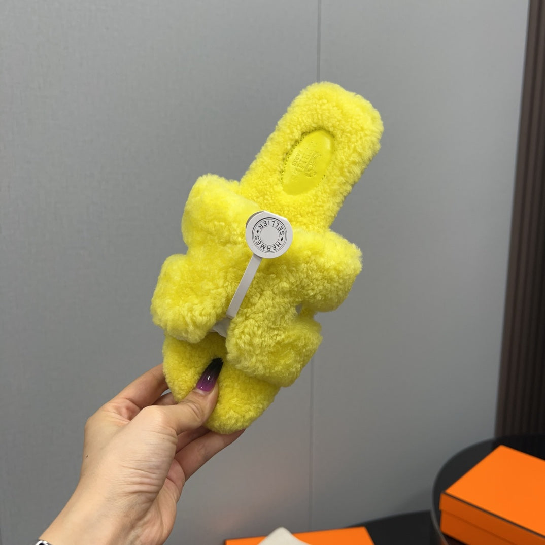 Hm Oran Sandal Yellow Wool 952336