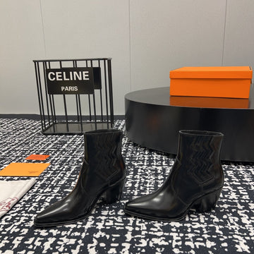 Hm Vegas Ankle Boot 75MM Black Cowhide 952370