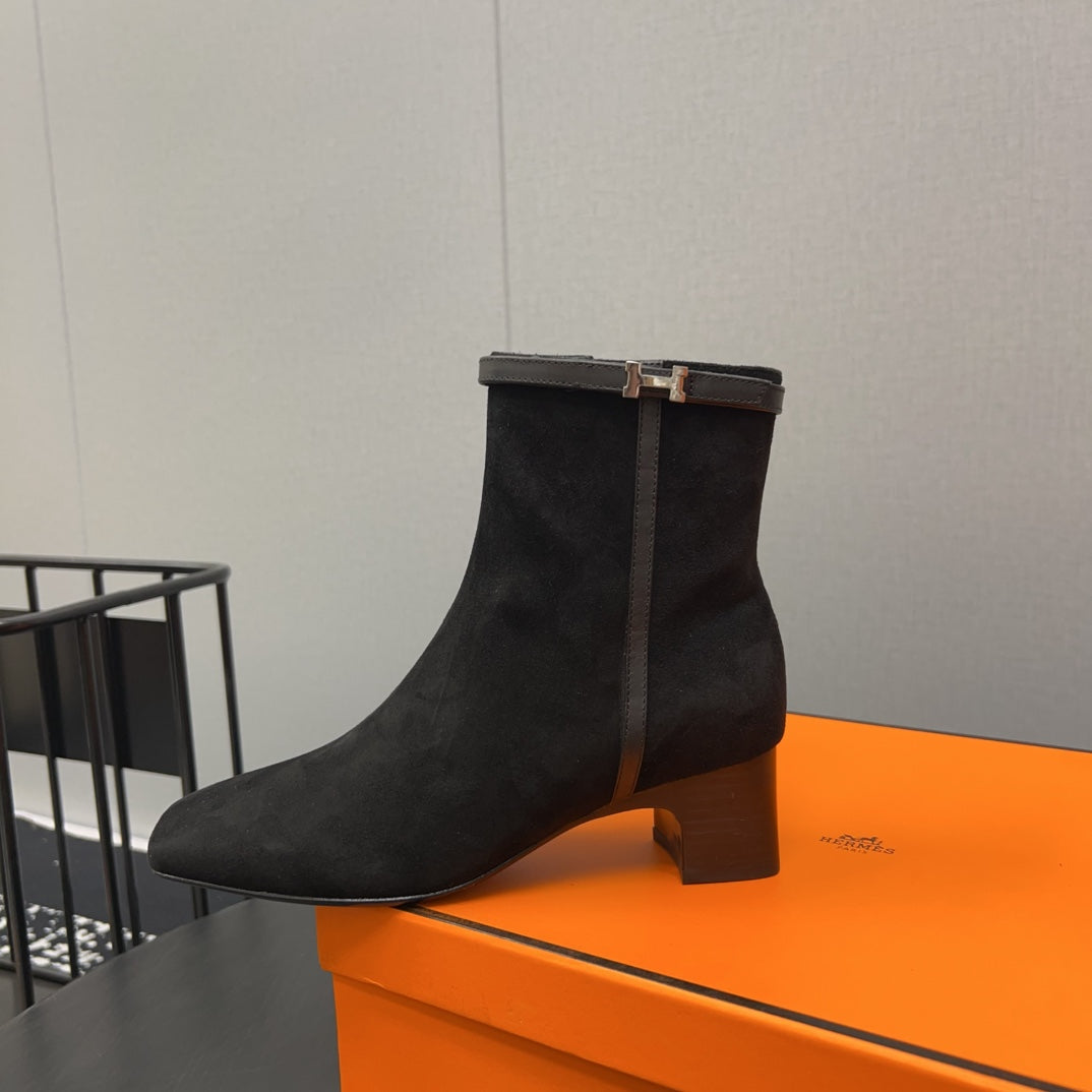 Hm Botines Impérial 50MM Black Suede 952396
