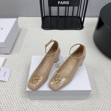 Miss Dior Pump 45MM In Beige Pink Glossy Lambskin 995143