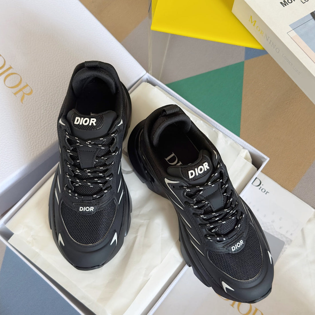 CD B32 Sneaker Black Calfskin