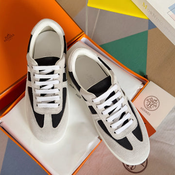 Boomerang Sneakers Light Gray Mix Black Suede