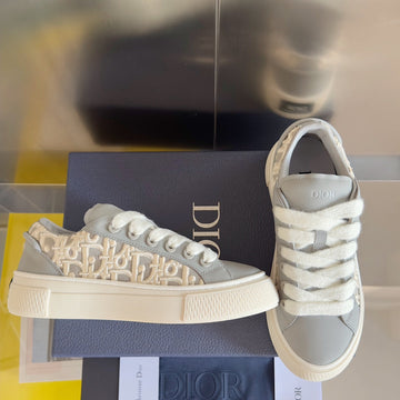 CD B33 Sneaker -- Limited And Numbered Edition 40MM Grey Oblique Jacquard And Cowhide