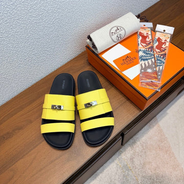 Hm Jackson Sandals Yellow Espom Leather 707167
