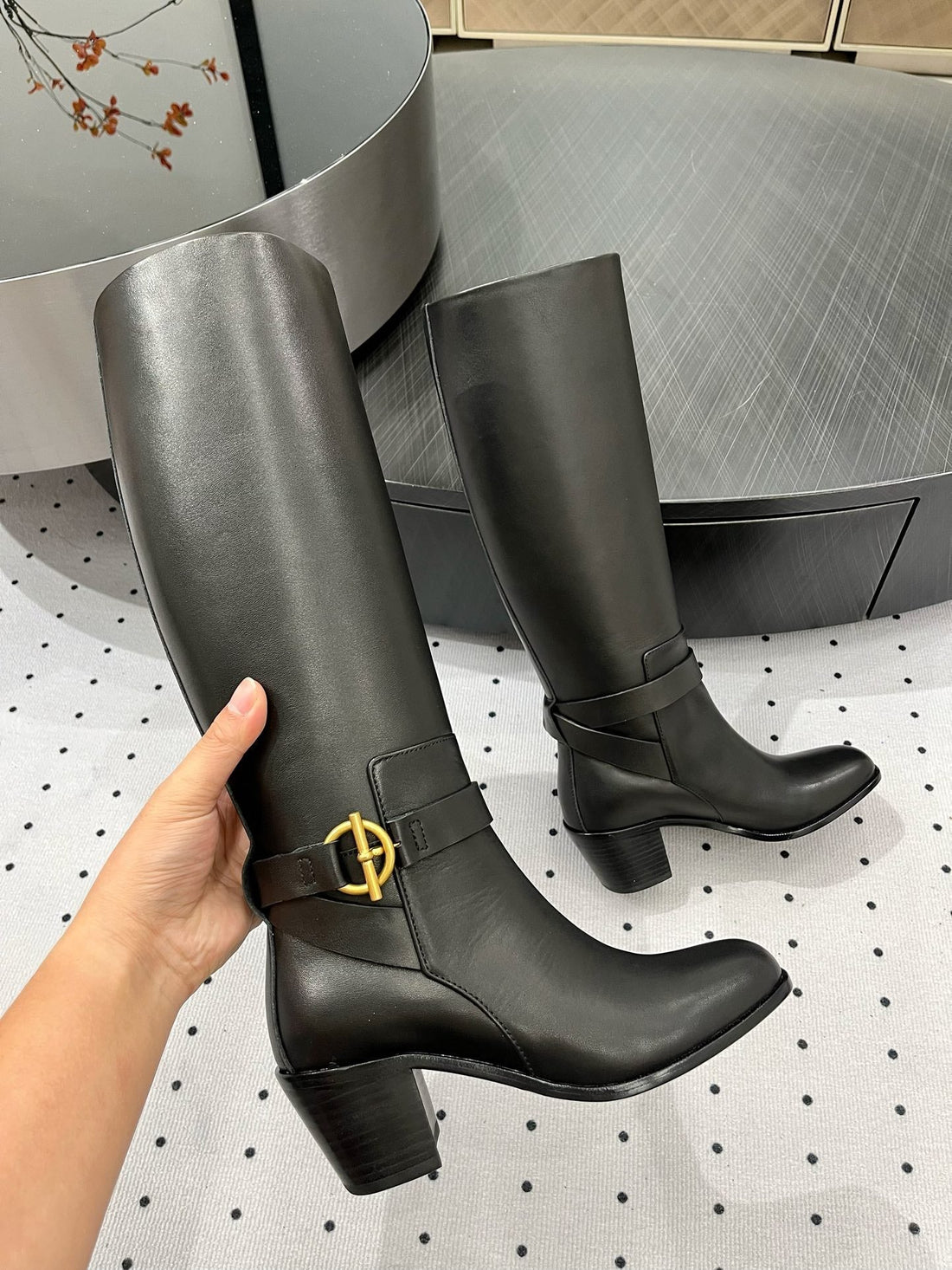 Hm Justine 60 Boot Black Cowhide 954913