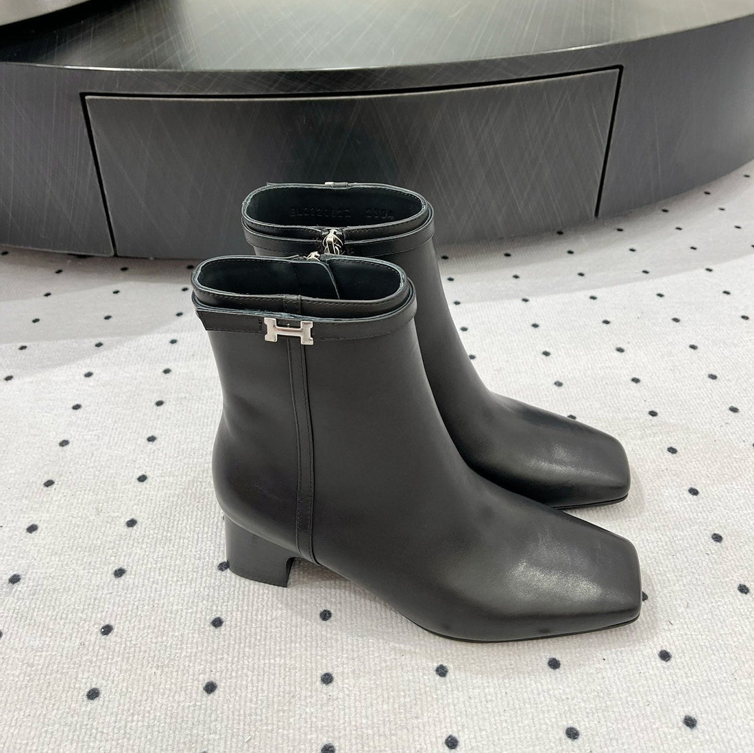 Hm Hommage Ankle Boot 50MM Black Cowhide 954735