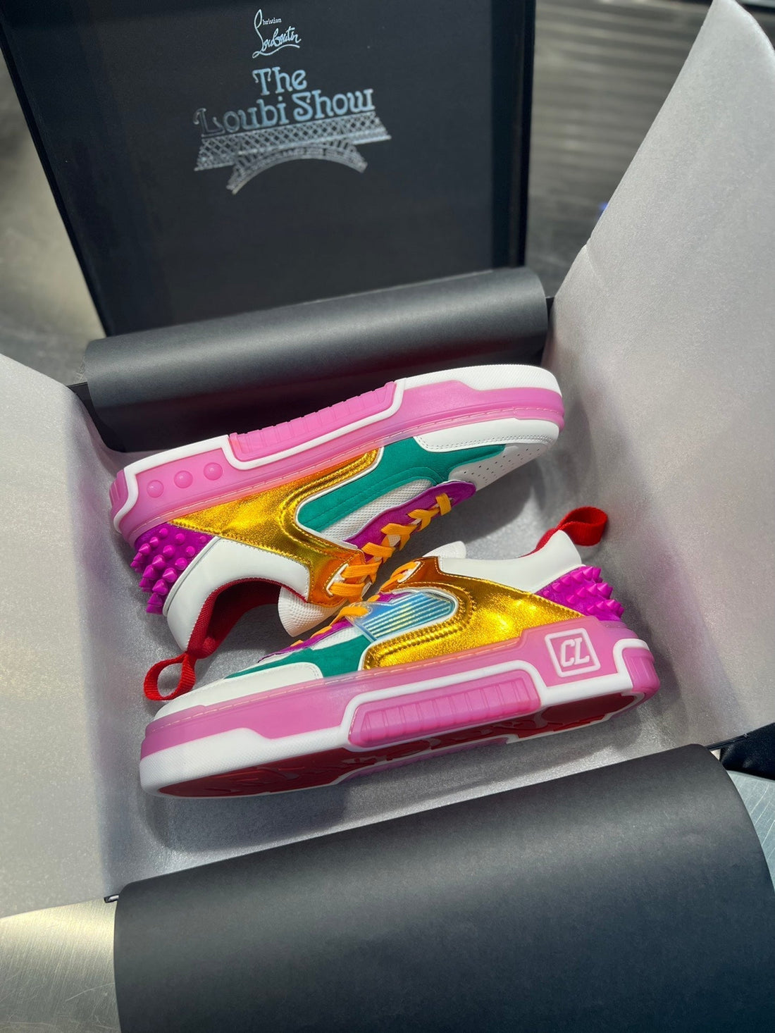 Cl 25 Basketball Sneaker Multicolor Cowhide 323153