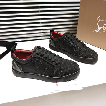 Cl 25 Fine Sand Sneaker Black Fabric Cowhide 323173