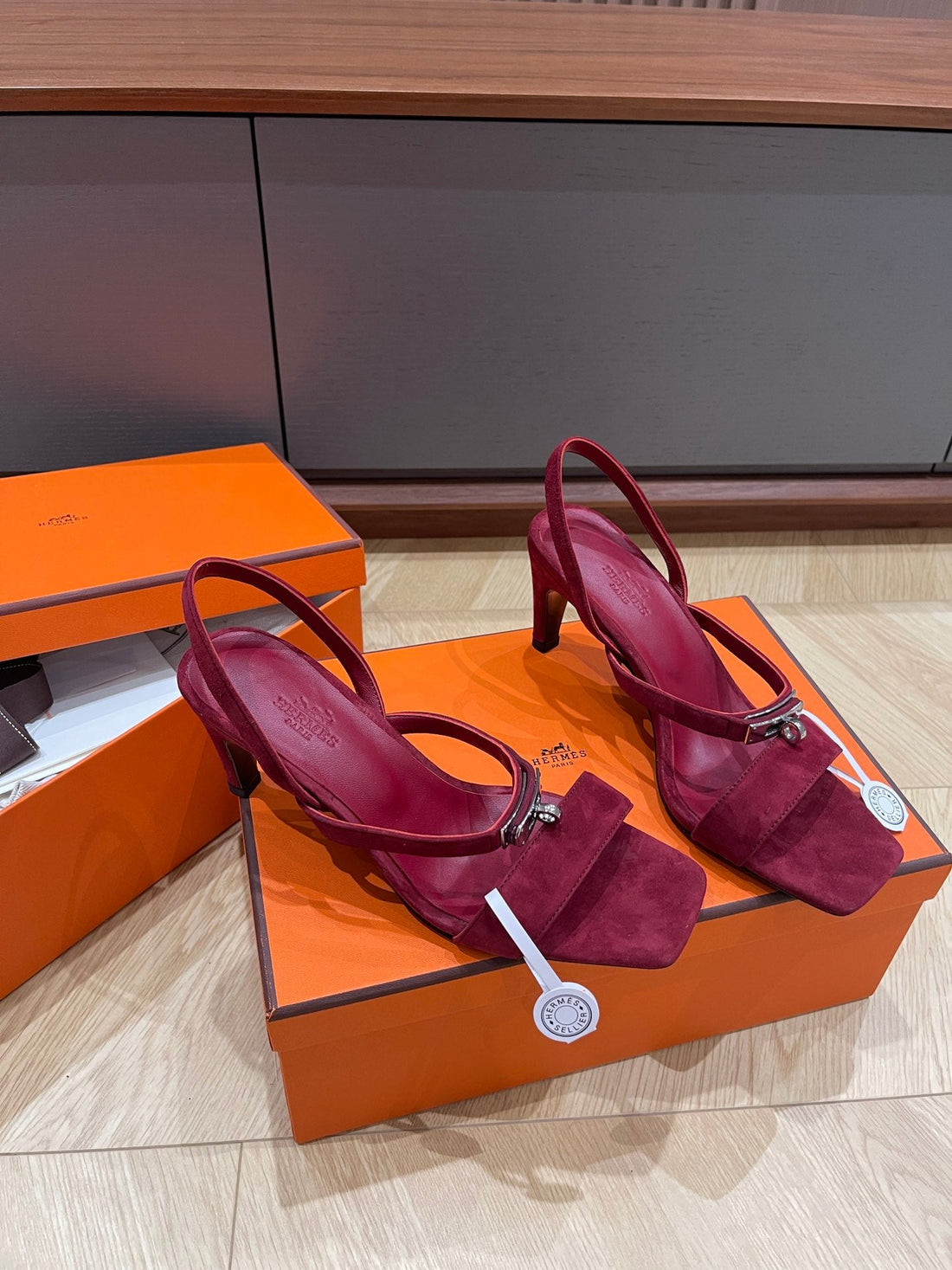Glamour 75 Sandal Mulberry Suede