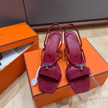 Glamour 75 Sandal Mulberry Suede
