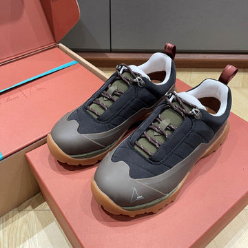 Lp Katharina Sneaker Coffee Olive Green Black Technical Fabric 521684